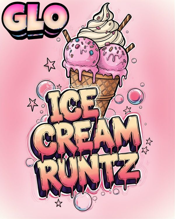 GLO Ice Cream Runtz label art