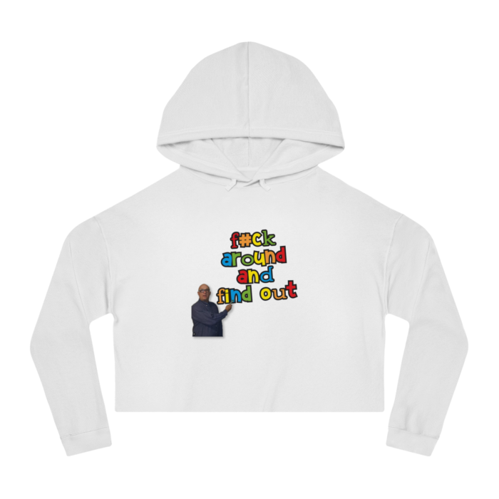 Women’s Cropped Hooded Sweatshirt - Image 2